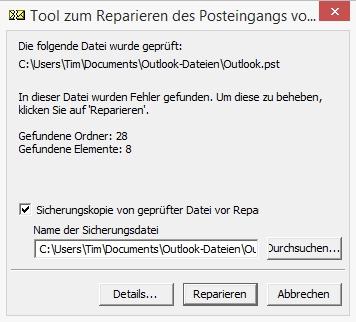 Outlook-Dateien mit ScanPST reparieren - so gehts