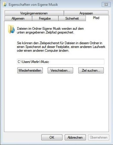 Eigene Dateien in Windows 10 verschieben